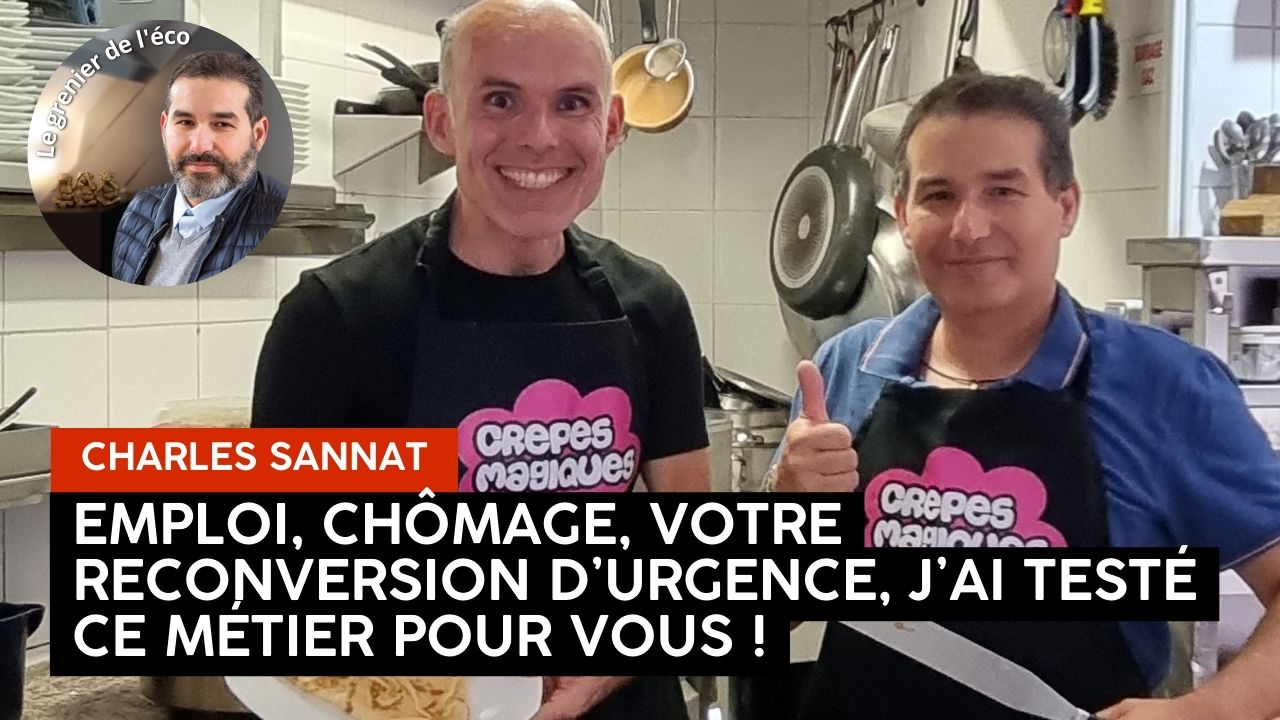 « JT du Grenier. Emploi, chômage, votre reconversion d’urgence, j’ai testé ce métier pour vous ! ». L’édito de Charles SANNAT