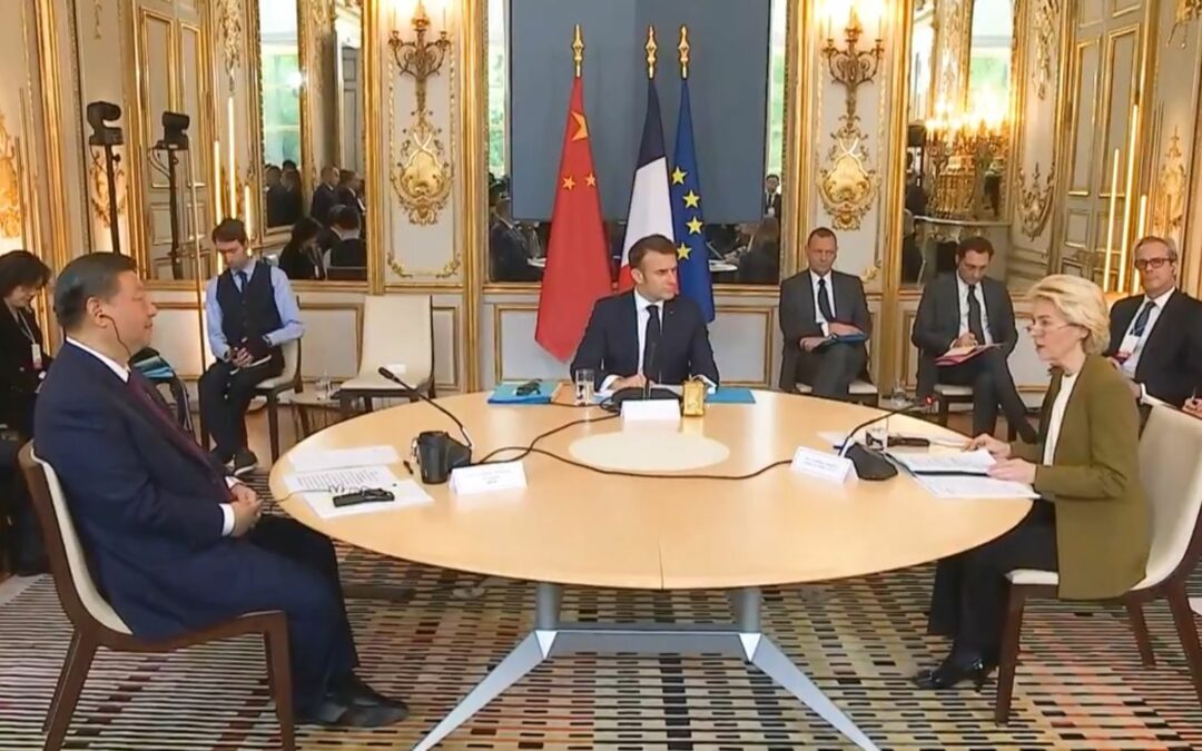 Macron, Xi Jinping et Ursula von der Leyen. Premières déclarations.