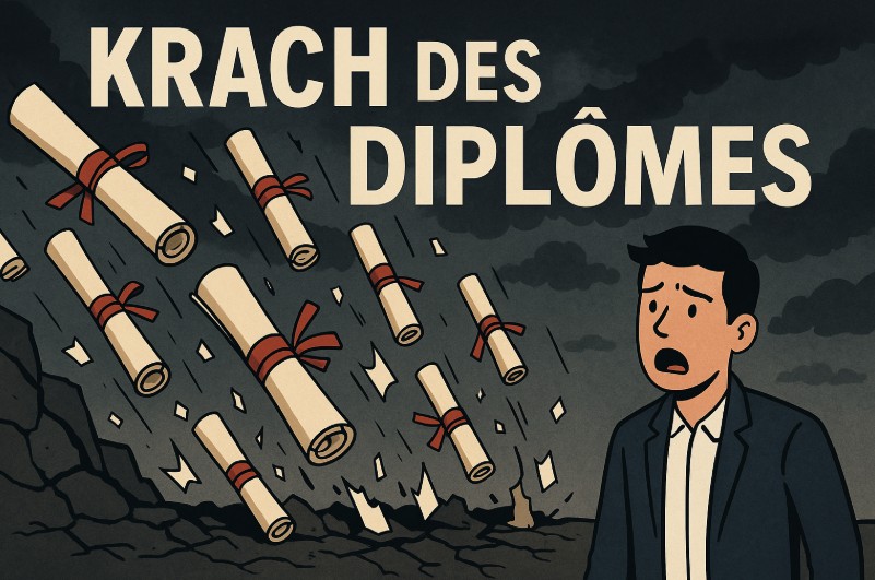 Le « krach des diplômes » qui bientôt ne vaudront plus rien !
