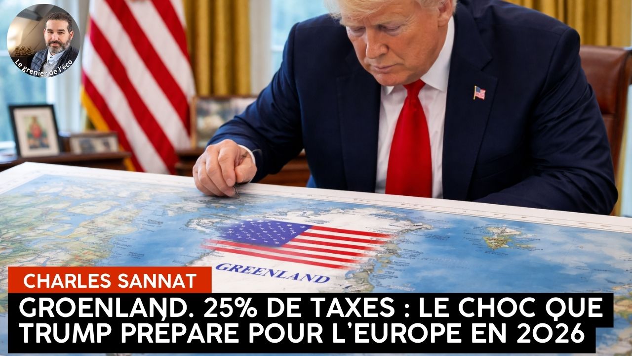 « Groenland. 25 % de taxes : le choc que Trump prépare pour l’Europe en 2026 ». L’édito de Charles SANNAT